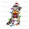 Raccon, Animal Christmas Sublimation png, Merry Christmas png.jpg