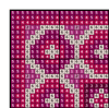 Barbie Rug - Cross Stitch Pattern - PDF Making Miniature Oriental Doll House Carpet - Geometric Embroidery - Reproduction of 1510.png