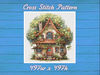 Cottage in Garden Cross Stitch Pattern PDF Counted House Village Fabulous Fantastic Magical Cottage House in Flowers.jpg
