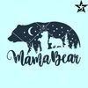 Mama bear and two cubs SVG, Mother of two SVG, mama bear SVG for cricut.jpg
