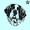 Saint Bernard Dog SVG, Saint Bernard SVG, Saint Bernard face SVG.jpg