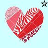 Valentines Day Heart SVG, leopard print heart Svg, Valentine heart SVG.jpg