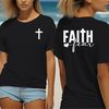 Jesus Christ Tee shirt, shirt for Christian Woman, perfect gift for christian mom, Faith and fear.jpg