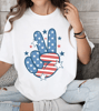 Peace Hand Shirt, Freedom Shirt, American Independence T-shirt, 4th Of July Shirt, American Flag Shirt, Patriotic Shirt, Peace Tee.png