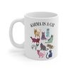 Karma is a Cat Mug, Cute Cat Music Albums Mug, TS Music Album Inspired Mug, Concert Fan Gift, Gift For Her, Christmas Gift, Eras Tour Mug3.jpg