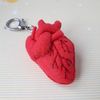 Human anatomical heart felt pattern, plush heart keychain.jpg