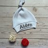 Organic cotton baby coming home outfit White Personalized Newborn baby custom outfit.jpg