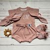 Dusty Pink custom shirt baby girl coming home outfit Gender neutral baby clothes Baby shower gift Personalised gifts.JPG