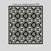 loop-yarn-mosaic-diamonds-blanket