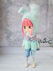 Blythe pattern knitting hat Bunny, Blythe hat knit tutorial, Doll hat knitting pattern, Blythe clothes