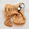 guitar pick keyring