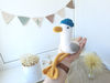 Stuffed seagull toy in blue cap for gift home decor.jpg