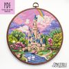 Fairy castle under rainbow cross stitch pattern PDF by Smasterilli.JPG