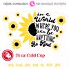 In A World Where You Can Be SUNFLOWERS 24OZ cold cup print decor.jpg