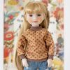 Brown sweatshirt for Ruby Red Fashion Friends doll (14.5 inch), RRFF