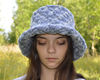 Faux fur bucket hat for women. Fluffy gray hat. Luxury fashion furry hat.  Cute fuzzy bucket hats. Astrakhan bucket hat.