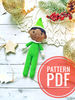 Christmas Elf PATTERN, Crochet Elf, Amigurumi Elf 7 inch (15cm)