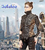 women's jacket cyberpunk style genuine sheepskin leather color black handmade  exclusive fashion designer Sofalee atelier PR.jpg