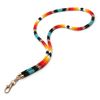 Orange beaded lanyard for teacher badges