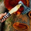 Custom Handmade Steel Tomahawk Axe Throwing Hunting Axe.jpeg