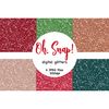 Bright sparkle digital glitters for crafting, planner stickers and Christmas cards. Textures of red, green, orange and beige colors for crafting. Winter holiday