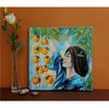 Asian Woman Painting Persimmon Original Art Chinese Artwork Kitchen Wall Art Oil Canvas_4.jpg