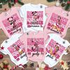 Bougie Mickey & friends Disneyland Christmas shirt, Pink Christmas sweatshirt, Mickey's very merry Christmas shirt, WDW Disneyland Trip 2023.jpg