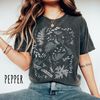 Botanicals, Butterflies & Bees Cottagecore Shirt, Aesthetic Tshirt, Boho T-Shirt, Vintage T Shirt, Soft Comfort Colors Tee, Plus Sizes.jpg