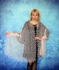 white russian shawl, women scarf, wool wrap, fur stole, bridal cape, Orenburg cover up.JPG