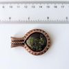 Wire wrapped copper necklace with Dragons Blood Jasper. Dragons blood jasper pendant. Unusual handcrafted gift.7.jpg