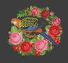 Vintage Cross Stitch Scheme Parrot