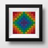 cross stitch pattern multicolored