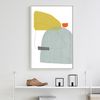 three modern abstract posters in beige tones that can be downloaded and hung on the wall 1