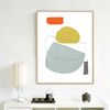 three modern abstract posters in beige tones that can be downloaded and hung on the wall 1