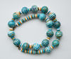 2 blue green gold white striped beaded necklace 3.jpg
