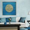 blue-abstract-painting-with-golden-texture-moon-wall-art-above-sofa-art-original-artwork