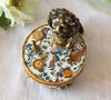 Gold round wooden handmade jewelry box Alice in Wonderland (5).JPG