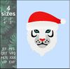 new year christmas tiger machine embroidery design