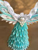 Christmas Tree Topper, Silver Angel Tree Topper, Christmas Tree Topper,  Angel Tree Decor, angel gift.jpeg