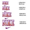 burning custom nike logo machine embroidery design