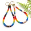 Rainbow wristlet keychains