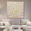 golden-daisy-wall-art-flower-painting-shiny-artwork-floral-art-above-couch-decor-living-room-wall-art