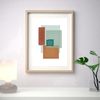 Three abstract geometric prints are available for download