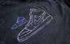 nike air force sneakers shoe machine embroidery design one line