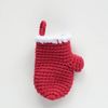 Christmas mittens crochet pattern