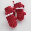 Christmas mittens crochet pattern