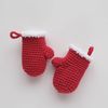 Christmas mittens crochet pattern