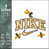 nike bee bees hornet hornets machine embroidery design