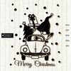 Christmas-gnome-in-Retro-car-black-and-white-vextor-clipart .jpg