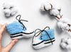 Baby booties, kids knitted socks